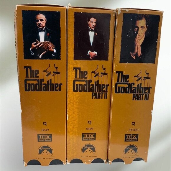 The Godfather Other - The Godfather Parts 1, 2 & 3 VHS Movie Set Collection